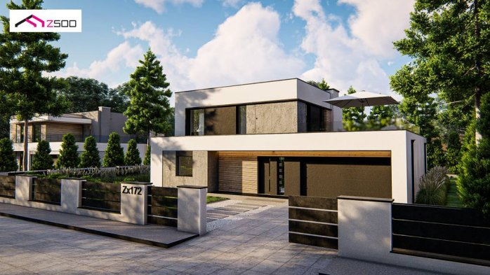 Проект дома Ux172 - 8 Двухэтажные дома в Киеве