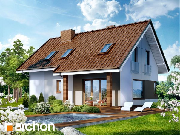 Проект дома Дом в журавках вер.2 - 2 С мансардным этажом дома в Киеве