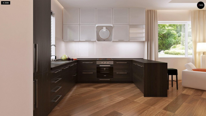 Проект дома U35 A BG - 6 Одноэтажные дома в Киеве