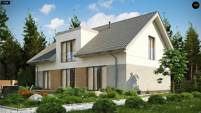 Проект дома U358 - 3 С мансардным этажом дома в Киеве