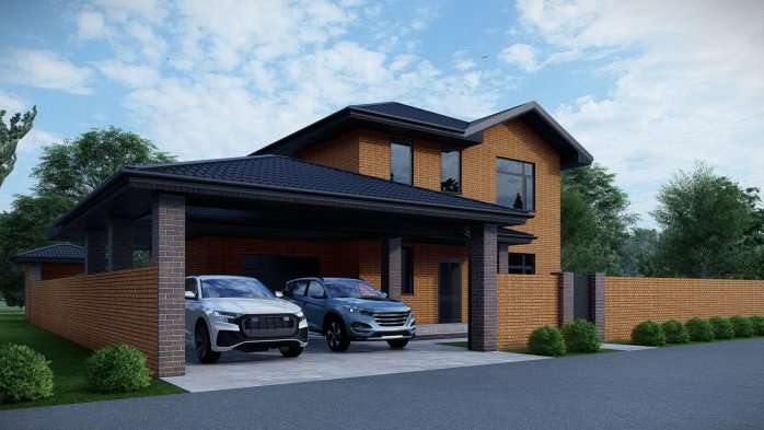 Проєкт будинку DBT 613 - Двоповерхові дома у Києві