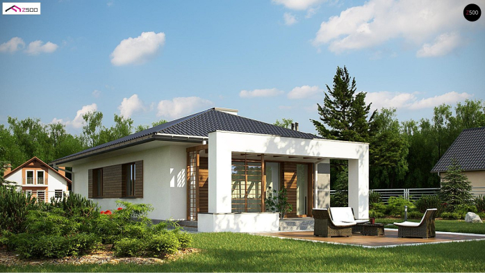 Проект дома U355 - 3 Одноэтажные дома в Киеве