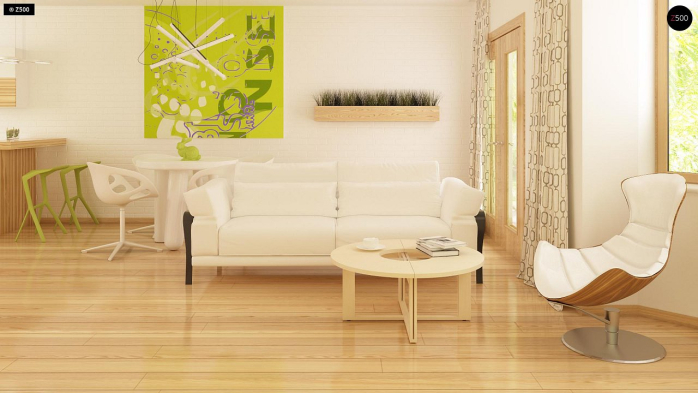 Проект дома U40 - 4 С мансардным этажом дома в Киеве