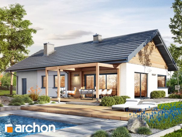 Проект дома Дом в мекинтошах 9 (Г) - 1 Одноэтажные дома в Киеве