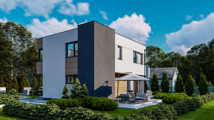 Проект дома Ux59 BG - 4 Двухэтажные дома в Киеве