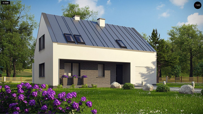 Проект дома U353 - 3 С мансардным этажом дома в Киеве