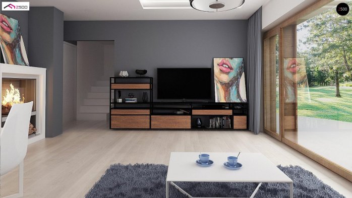 Проект дома U217 - 7 С мансардным этажом дома в Киеве