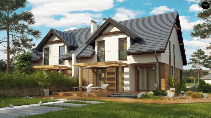 Проект дома Ub12 - 2 С мансардным этажом дома в Киеве