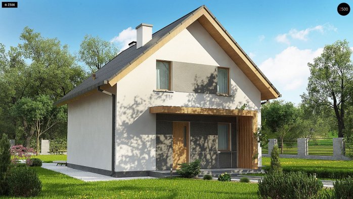 Проект дома U44 A - 5 С мансардным этажом дома в Киеве