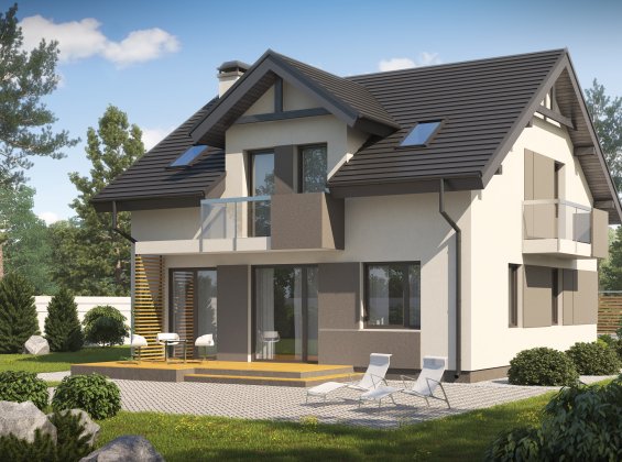 Проект дома U65 v2 pk