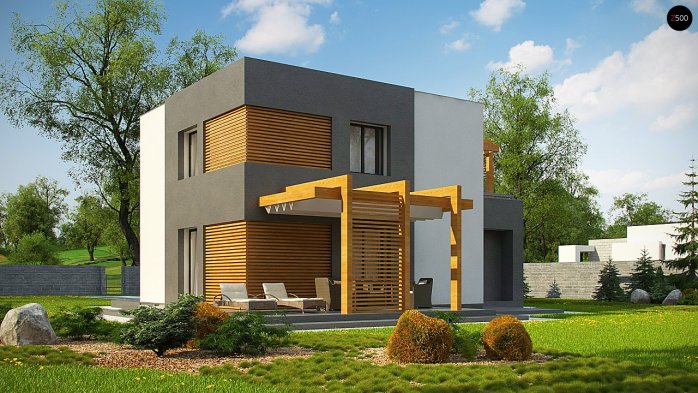 Проект дома Ux73 - 5 Двухэтажные дома в Киеве