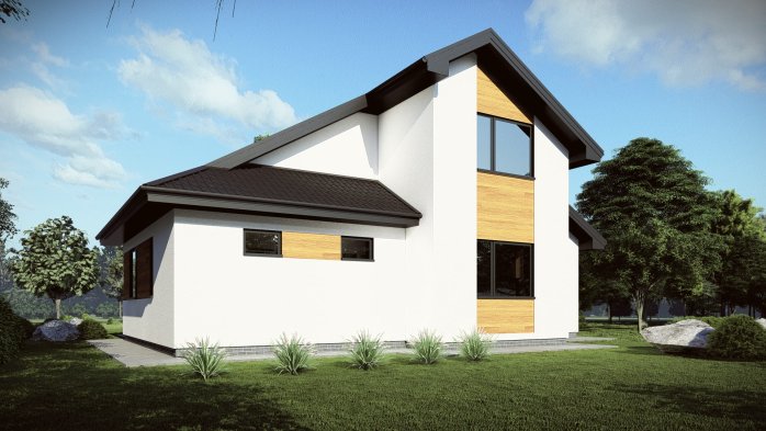 Проект дома DBT 684 - 4 Двухэтажные дома в Киеве