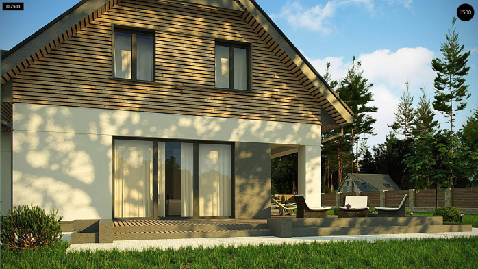 Проект дома U359 - 6 С мансардным этажом дома в Киеве