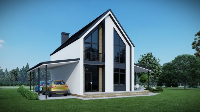 Проект дома DBT 633-2 - 5 Двухэтажные дома в Киеве