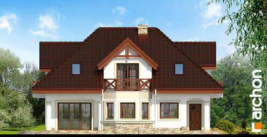 Проєкт будинку Будинок в майорані (П) вер.2 - З мансардним поверхом дома у Києві