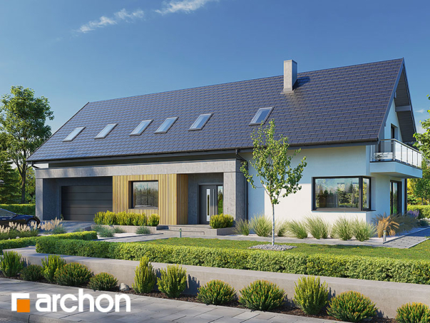 Проект дома Дом в аурорах 10 (Г2) - 2 С мансардным этажом дома в Киеве