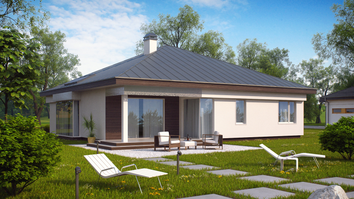 Проект дома U200 v1 - 5 Одноэтажные дома в Киеве