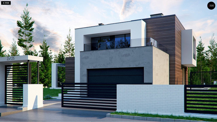 Проект дома Ux125 - 2 Двухэтажные дома в Киеве