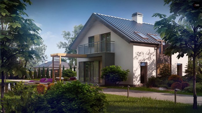 Проект дома U245 - 3 С мансардным этажом дома в Киеве