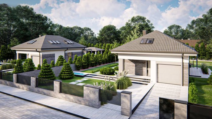 Проект дома U476 - 5 С мансардным этажом дома в Киеве