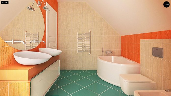 Проект дома U162 GLv2 - 11 С мансардным этажом дома в Киеве