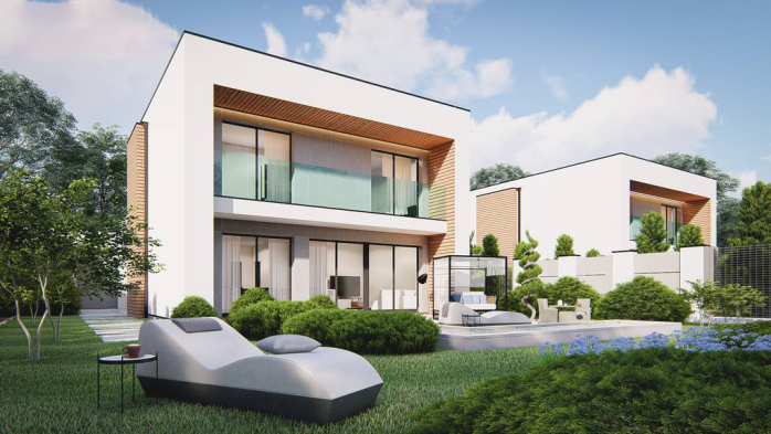 Проект дома Ux173 - 4 Двухэтажные дома в Киеве