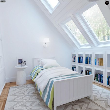 Проєкт будинку U226 - З мансардним поверхом дома у Києві