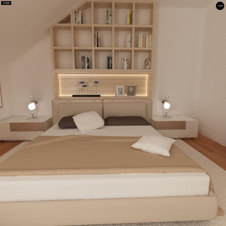 Проект дома Ub4 - 16 С мансардным этажом дома в Киеве