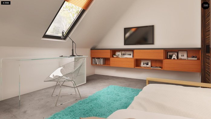 Проект дома U114 - 17 С мансардным этажом дома в Киеве