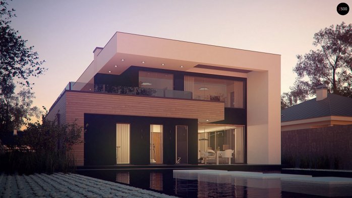 Проект дома Ux123 S - 8 Двухэтажные дома в Киеве