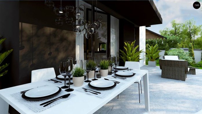 Проект дома U468 - 6 С мансардным этажом дома в Киеве