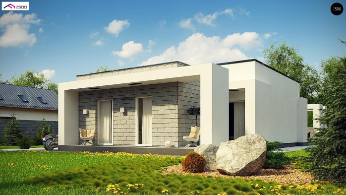 Проект дома Ux69 - 1 Одноэтажные дома в Киеве