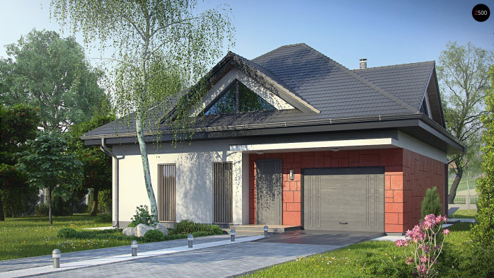 Проект дома U278 - 1 С мансардным этажом дома в Киеве