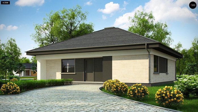 Проект дома U332 D - 1 Одноэтажные дома в Киеве