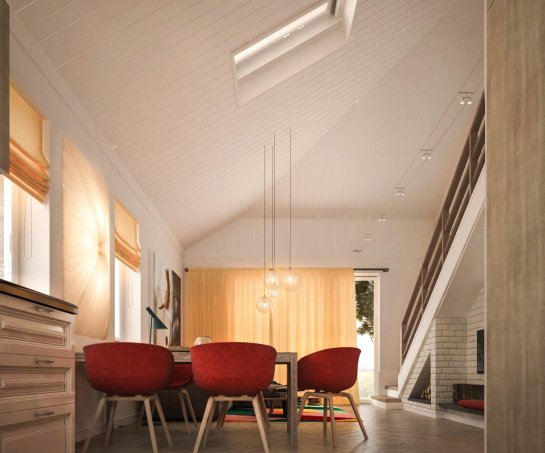 Проект дома Uu230 - 7 С мансардным этажом дома в Киеве