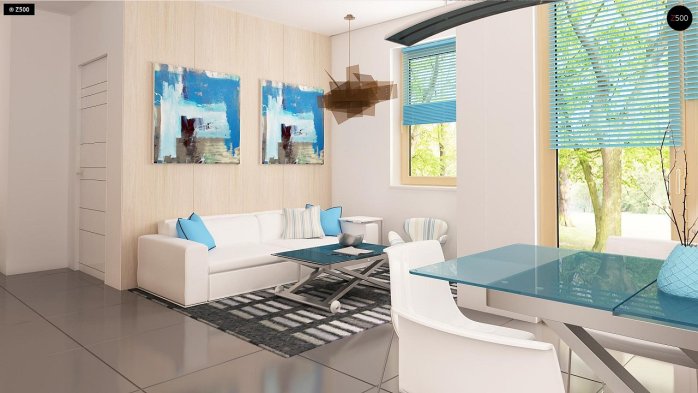 Проект дома U212 GL - 9 С мансардным этажом дома в Киеве