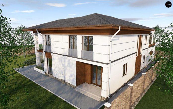 Проект дома Uu201 - 5 Двухэтажные дома в Киеве