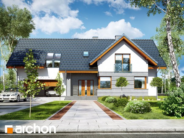 Проект дома Дом в спатифиллуме 2 (Г2) - 1 С мансардным этажом дома в Киеве