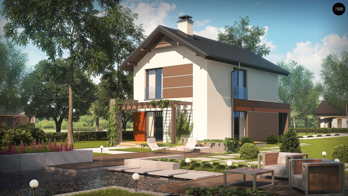 Проект дома U297 GF - 2 Двухэтажные дома в Киеве