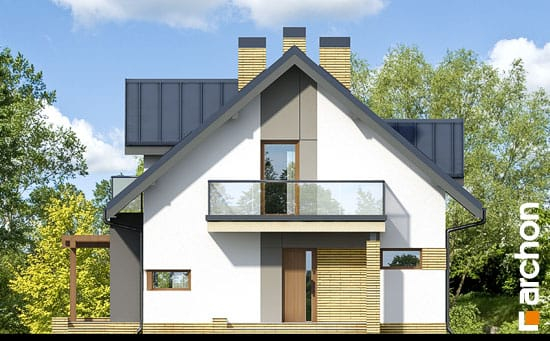 Проект дома Дом в рододендронах (Н) вер.2 - 3 С мансардным этажом дома в Киеве