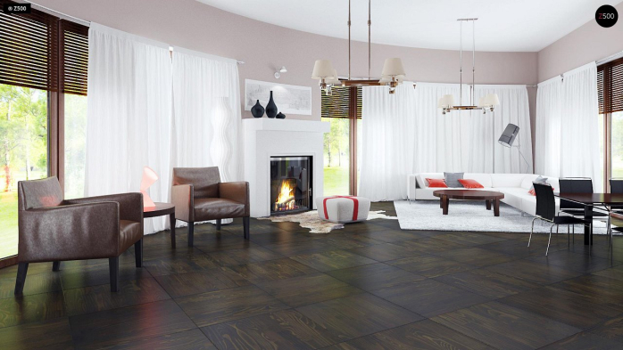 Проект дома Ur5 - 5 С мансардным этажом дома в Киеве