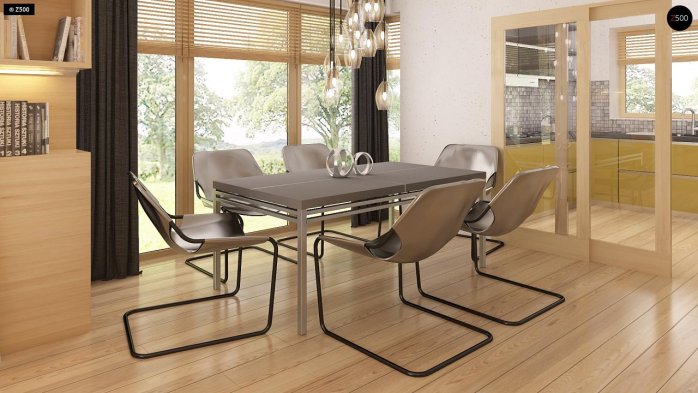 Проект дома U200 L + 100 - 6 Одноэтажные дома в Киеве