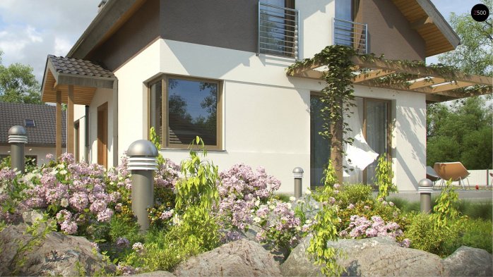 Проект дома U233 - 7 С мансардным этажом дома в Киеве