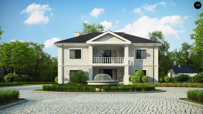 Проект дома Ux113 bg - 2 Двухэтажные дома в Киеве