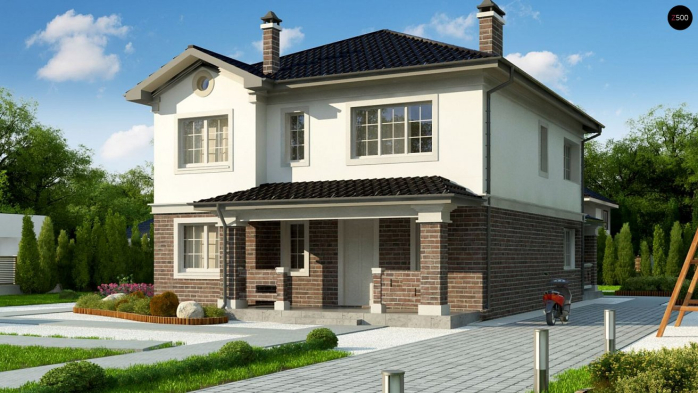 Проєкт будинку Uu2 L bg s - Двоповерхові дома у Києві