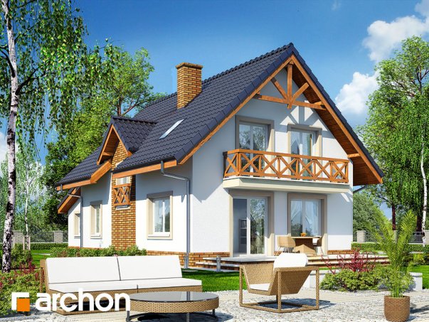 Проект дома Дом в горошке 2 вер.3 - 2 С мансардным этажом дома в Киеве