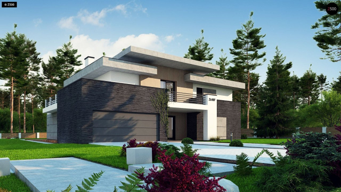 Проект дома Ux107 - 5 Двухэтажные дома в Киеве