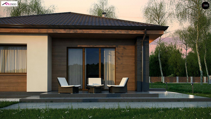 Проект дома U356 - 4 Одноэтажные дома в Киеве