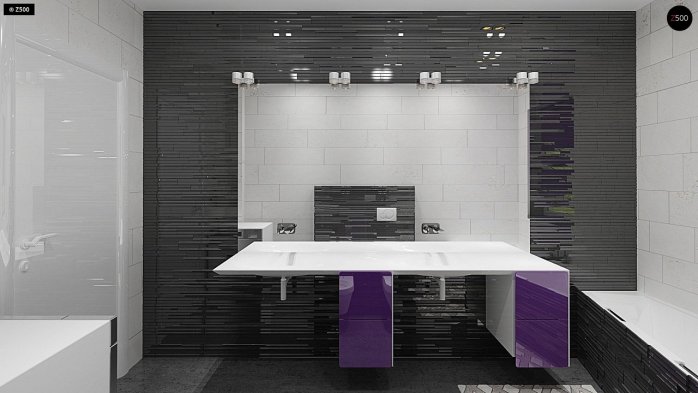 Проект дома U255 a - 13 С мансардным этажом дома в Киеве