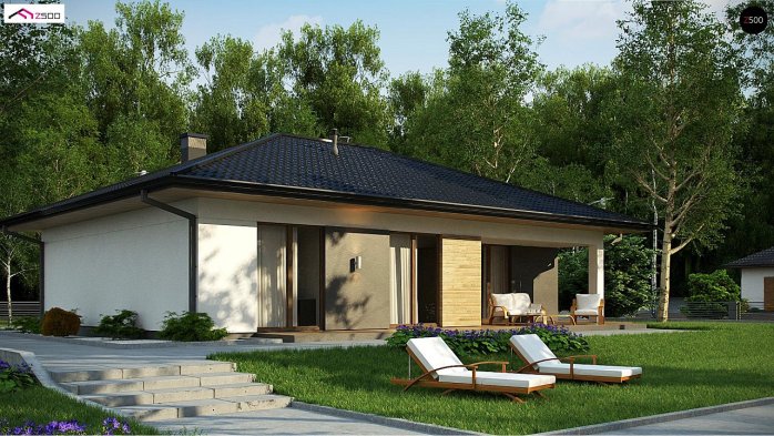 Проект дома U368 D - 2 Одноэтажные дома в Киеве